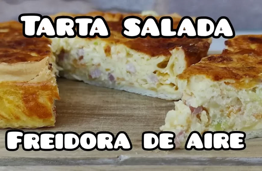 Tarta Salada en Freidora de Aire en Solo 10 Minutos