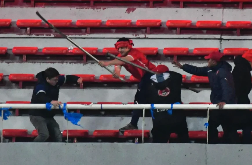 Disturbios en el estadio: hinchas chilenos heridos