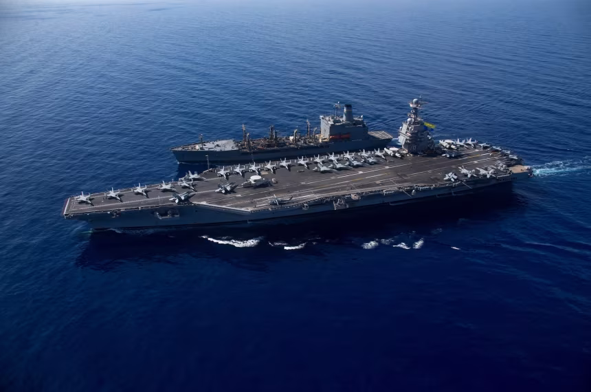 Portaaviones Gerald R. Ford y su misión en el Caribe