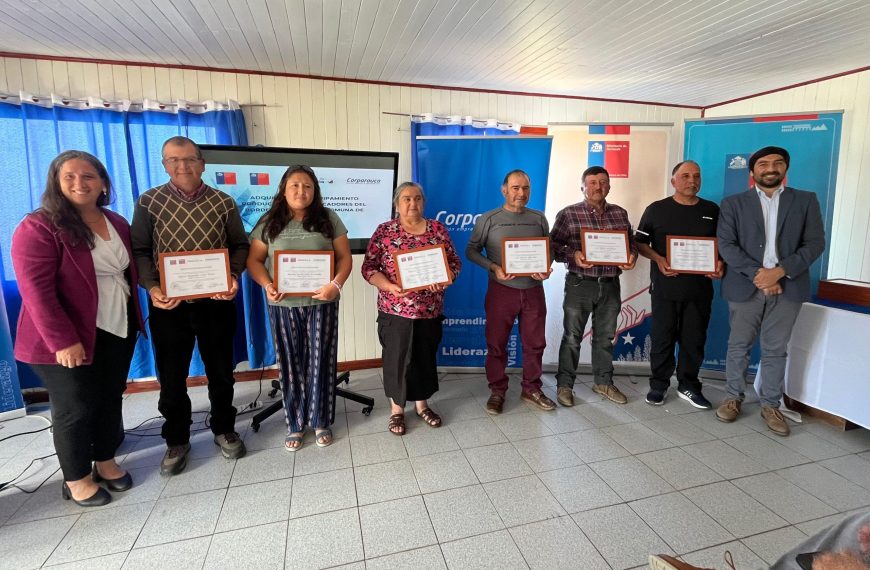 Kits de equipamiento pesquero para familias de Arauco